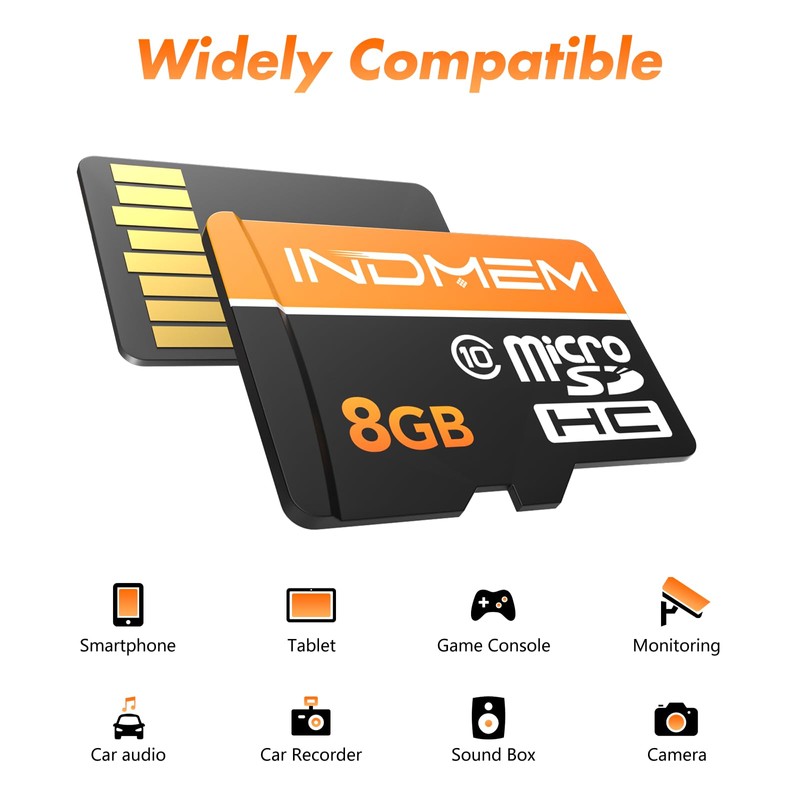 8GB Micro SD Card 2 Pack with SD Adapter, High
