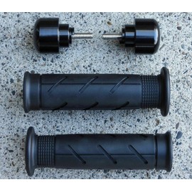 i5 Black Hand Grips & Bar Ends Compatible with Honda CBR600RR CBR929RR CBR954RR CBR1000RR CBR1100 CBR600 CBR 600 F3 F4 F4i 600RR 900 929 954 1000 RR 1000RR