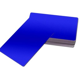 150 Pack Metal Business Cards Blank Aluminum Sheet Blank Laser Engraving Metal Tags Materials for CNC Engraver Laser Engraving DIY Gift Cards (Dark Blue)