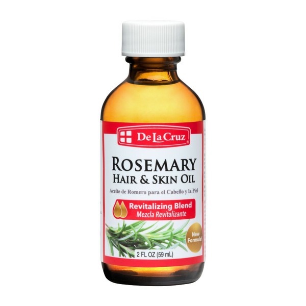De La Cruz Oil of Rosemary Blend / Aceite de Romero 2 OZ.  / bottled in USA