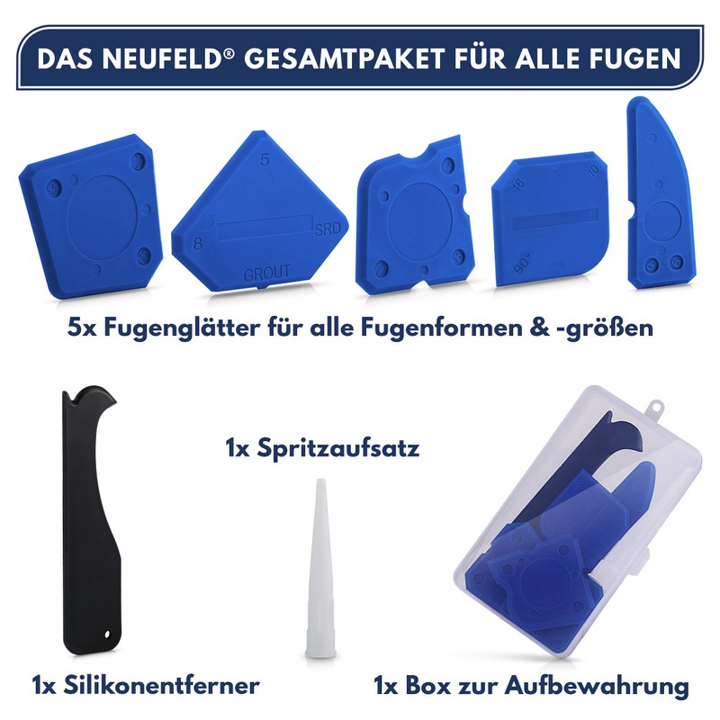 NEUFELD® Joint smoother set (7 pieces) (7 pieces).