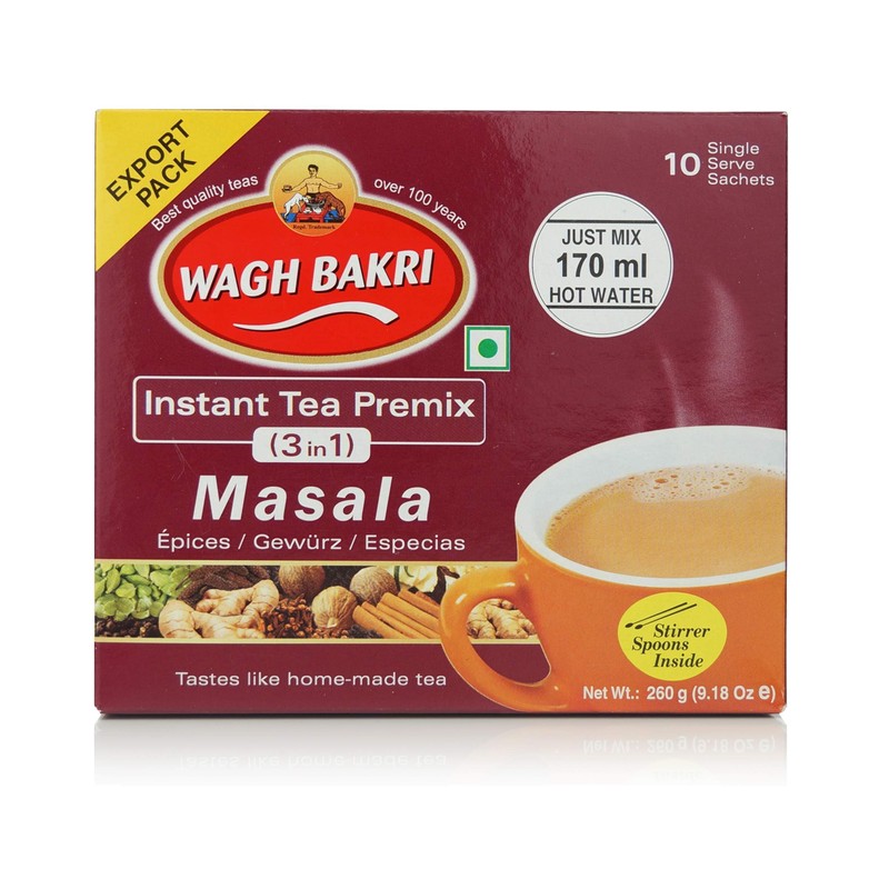 Great Bazaar Wagh Bakri Instant Masala Chai Tea, 260 Gram