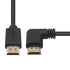 Maxhood HDMI 2.0 Male to Male Cable 90 Degree, 2