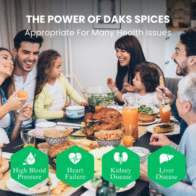 DAK's Spices Steakhouse Seasoning Blend For Meats | 100% Salt