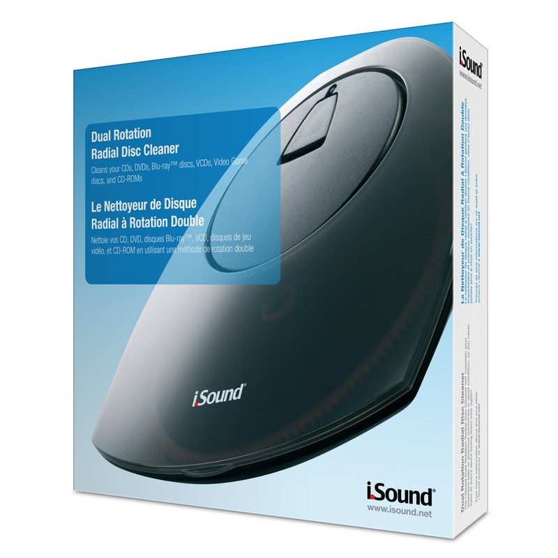 iSound Dual Rotation Radial Disc Cleaner
