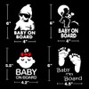 TOTOMO 4pc Baby on Board Sticker Set for Cars Funny