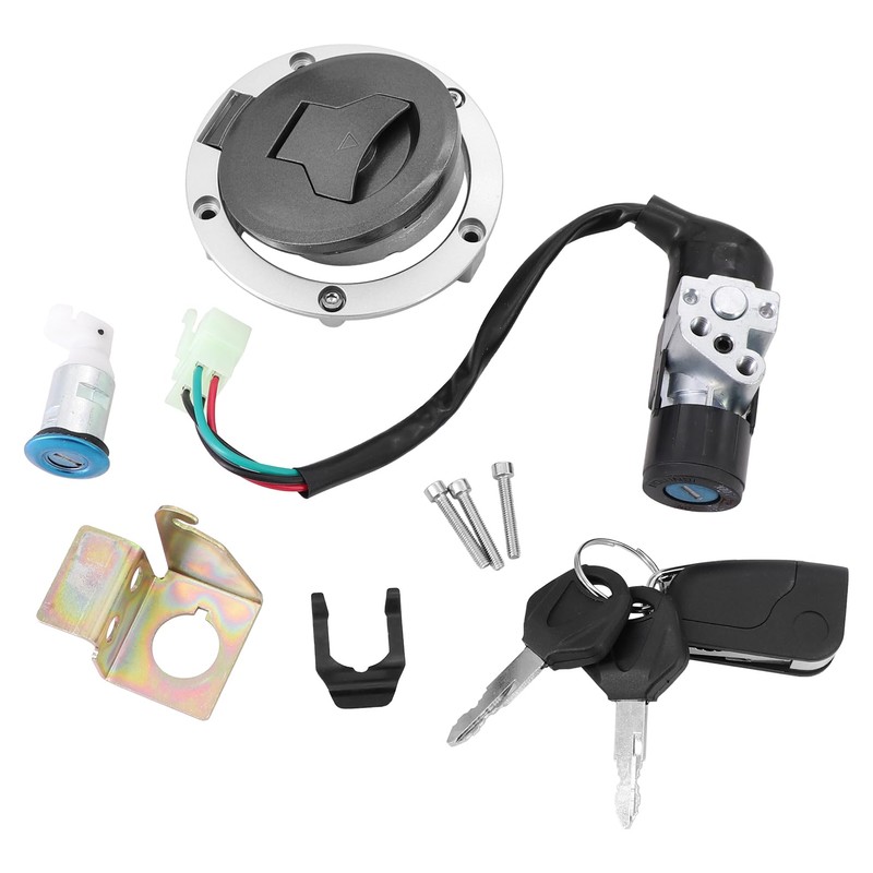 Tektall Ignition Switch Fuel Gas Cap Key Lock Set 35010-K26-B03