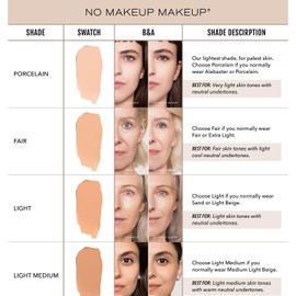 No Makeup Makeup Long-Lasting Lightweight Foundation & Brush Duo | Cruelty-Free, Fragrance-Free, Buildable, Transfer-Proof Makeup (Fair)