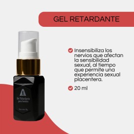 Lubricante Gel Retardante Eyaculación Climax Base Agua 20g Natural