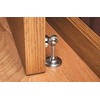 SOSS Zinc Magnetic Door Stop with Hidden Screw Mounts, White