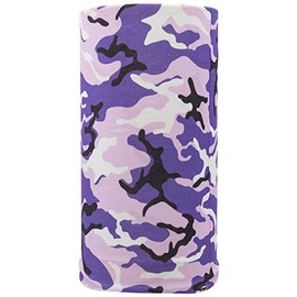 Bandana.com Purple Camo Tube Headband - Single Piece