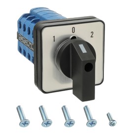 SIGANDG Universal Rotary Switch SZW26-20/D404.4 660V 20A, Rotary Cam Switch LW28-20/D404.4, 3-Way 4 Phase 16 Terminals