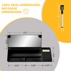 Desktop Glass Whiteboard with Mirror & Calculator(12 Digit LCD Display)