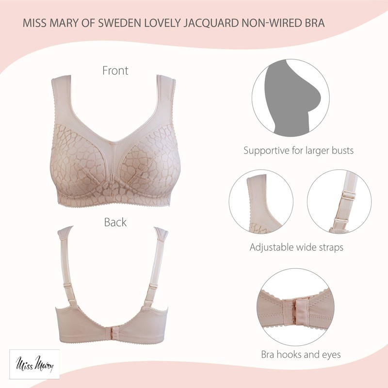 Miss Mary of Sweden Lovely Jacquard Women's Full Coverage Non-Wired