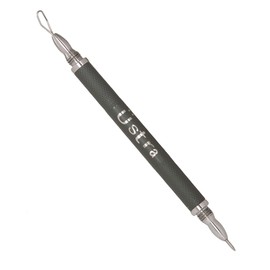 Professional Travel 2-in-1 Blackhead Remover and Comedone Extractor Tool with Pimple Lancet for Blemish and Acne Control, Surgical Steel, Safe on Nose, Face, Chin and Body