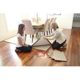 Original Curl Stop Anti-Curling Rug Gripper System (Super Pac of 8 Corners), Prevent Curling on Rug and Carpet Corners.