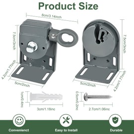 Universal Replacement Installation Accessories for Indoor/Outdoor Sunshade and Roller Blinds