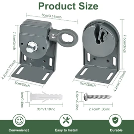 Universal Replacement Installation Accessories for Indoor/Outdoor Sunshade and Roller Blinds