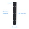 12-3/4”Long Black Flat Mending Plate with 14 Counter Sunk Screw