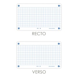 Oxford Flash 2.0 Pack of 80 Flash Cards Size 7, 5 x 12.5 cm Small Squares Double-Sided – White Frame – Bristol Cards