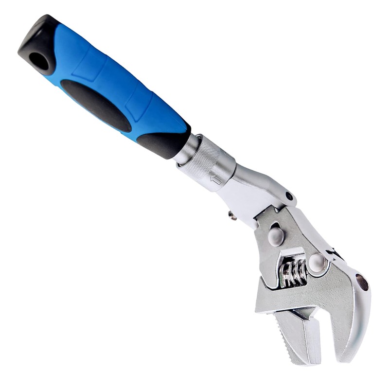 Flexhead Adjustable Wrench 10 to 12in Ratcheting Spanner with Retractable