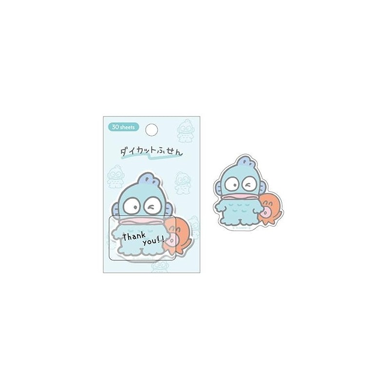 Hangyodon [Sticky Notes] Die Cut Fusen Sanrio Kamio Japan Back