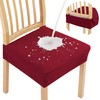 Smiry Waterproof Seat Covers for Dining Room Chairs Set of