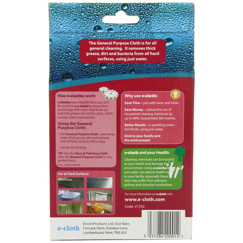 Enviroproducts E-cloth General Purpose Cloth (Pack of 2)