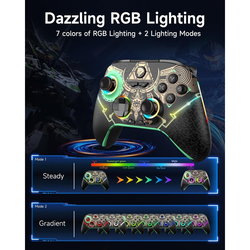 EasySMX PC Controller X15 Enhanced Wireless Bluetooth Controller with Hall