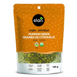 ELAN Organic Pumpkin Seeds, Non-GMO, Vegan, Gluten-Free, Kosher, 185g