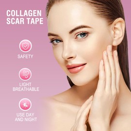 MINGRUO Silikon Narbenpflaster, Silikonpflaster Gesicht, SilikonNarbenbandage, Narbenpflaster-Gegen-Falten, Silikonpflaster Für Narben für Gesicht Falten