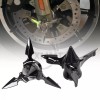 Unbranded Spun Blade Spinning Front Axle Nut Covers For Harley