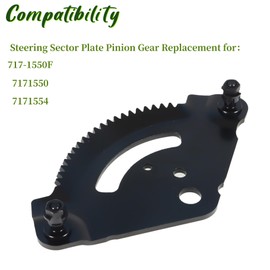 Timunr 717-1550F Steering Sector and Pinion Gear Replacement for Cub Cadet 7171554 LT1040 LT1042 LT1045 LT1046 LT1050
