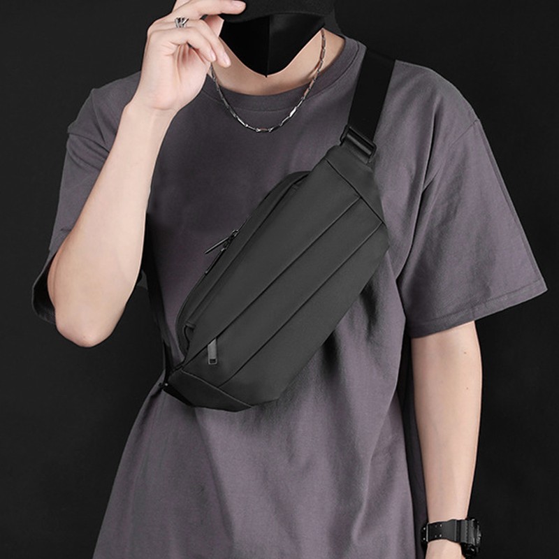 Sling Bag Large Capacity Waterproof Trendy Lightweight Chest Shoulder Backpack