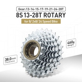 VG SPORTS Bike Freewheel, 5/6/7/8/9/10/11 Speed Bicycle Freewheel 11-32T/11-36T/13-28T/13-32T/14-28T Replacement Cycling Accessories