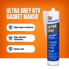 Permatex 82195 Ultra Grey Rigid High-Torque RTV Silicone Gasket Maker,