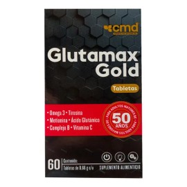 Glutamax Gold 60 Tabs .66g C/u Omega 3 Tirosina Metionina Ac