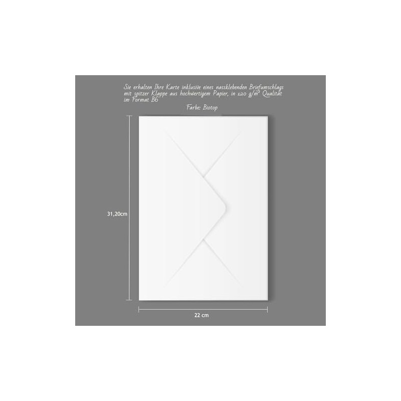 metALUm Large Sympathy Card A4 - High Quality Chromosulphate Cardboard