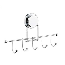 Okayanus Towel Rail No Drilling Required 5 Hooks