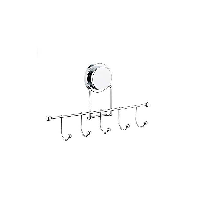Okayanus Towel Rail No Drilling Required 5 Hooks