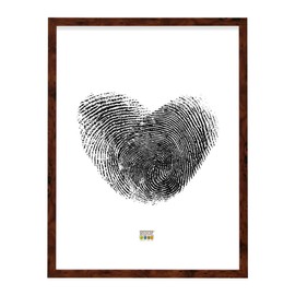 Deknudt Frames s43ag2 Cadre Photo avec Filet Doré Bois de Loupe Brun 18 x 24 cm