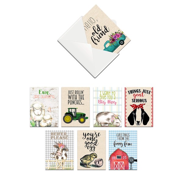 Greetings from the Funny Farm - Themed Card Assortment Set