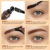 XZMeiLun Warm brown Eyebrow Gel Tattoo Peel Off with Tweezer,