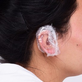 Disposable Waterproof Ear Covers 100-Pack Vinyl Ear Caps SW07004 7ea