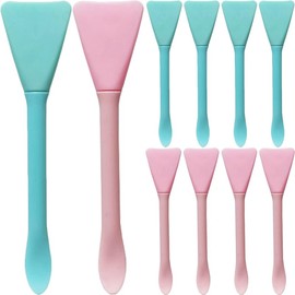 Cepillos De Máscara Facial De Silicona 10 Piezas Aplicadores Dobles Para Barro Y Cremas Uso Profesional Y Doméstico Herramienta De Belleza Compacta