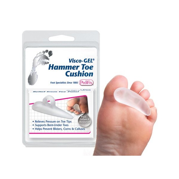 Pack of 3 Each - Hammer Toe Cushion Visco-Gel Medium