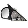 Replacement Drivers Power Side View Mirror Heated Chrome Cover Compatible