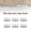 SG Store 10pcs Wire Rope Clips Galvanised Steel Egg Shape