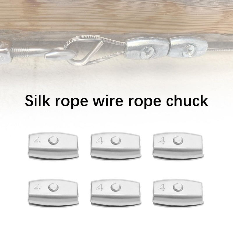 SG Store 10pcs Wire Rope Clips Galvanised Steel Egg Shape