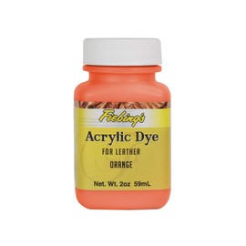 Fiebing's Acrylic Dye 2oz - Orange -Leather Paint for Sneakers, Shoes, Belts, Jackets, and Other Leather Goods
